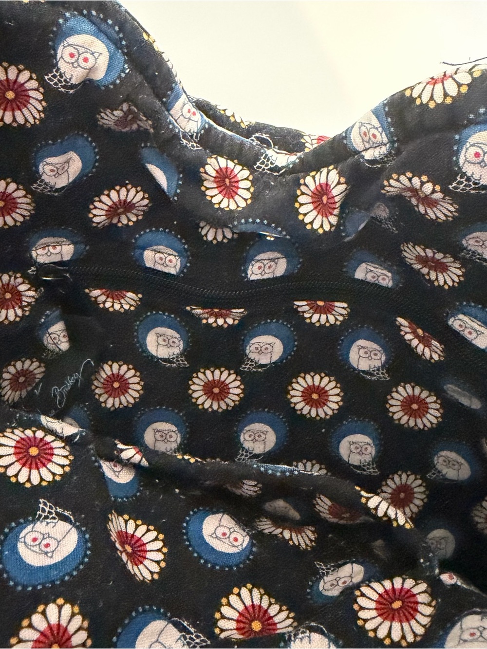 Vera Bradley Tote Purse Night Owl Pattern - Picture 6 of 7